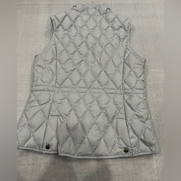 [S]Eddie Bauer EB550 Women's Quilted Silver Down Vest - Picture 7 of 10